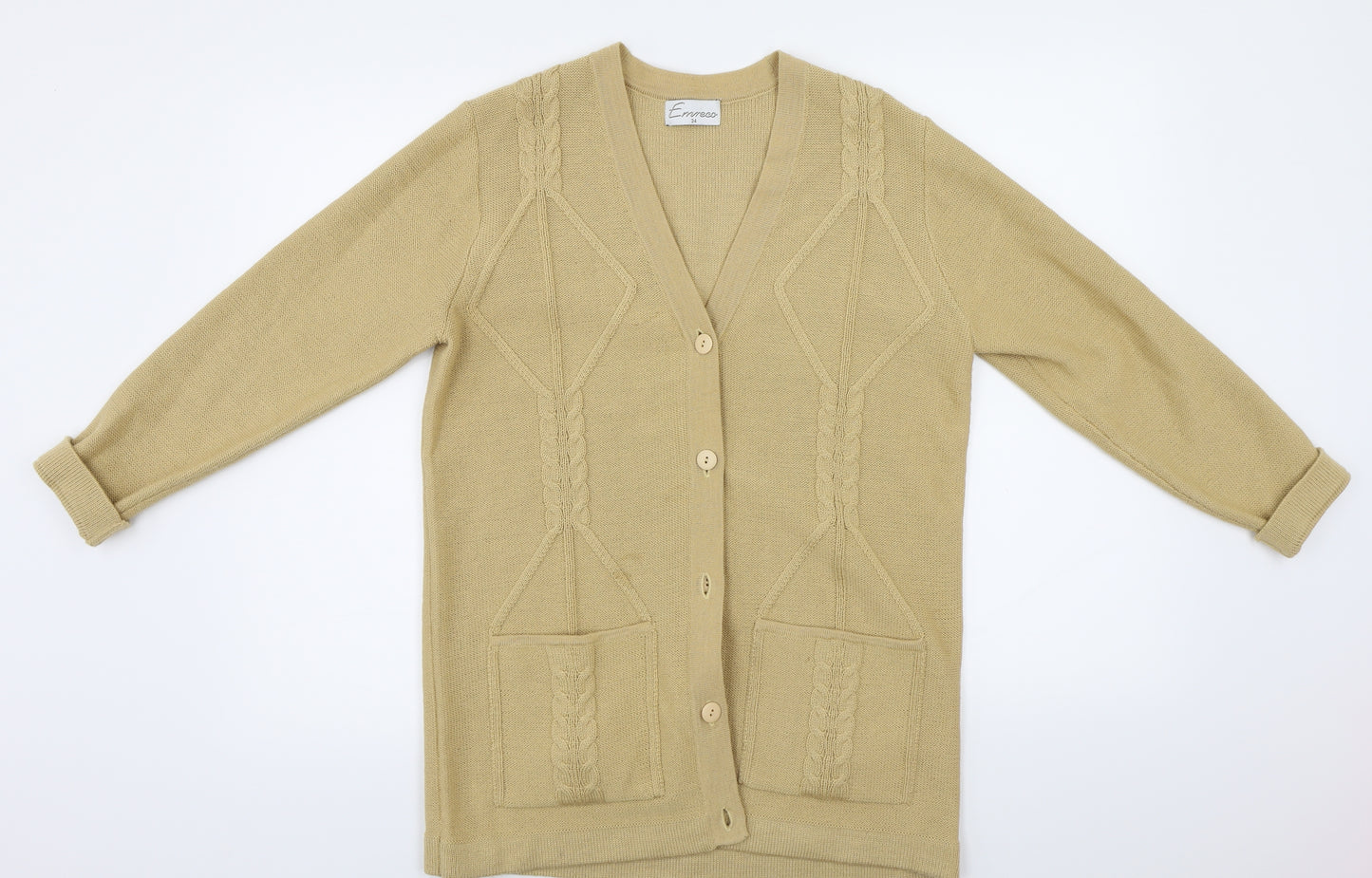 Emreco  Womens Beige   Cardigan Jumper Size 10