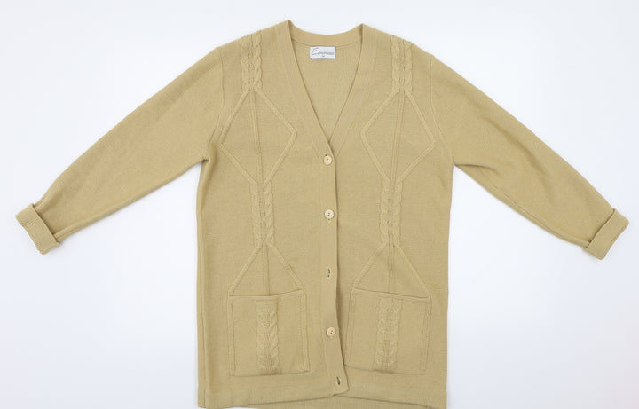 Emreco  Womens Beige   Cardigan Jumper Size 10