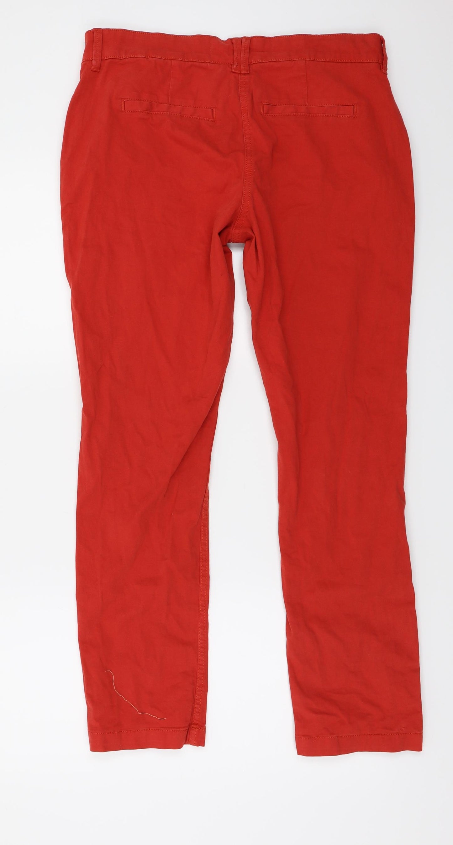 Chino  Womens Red   Trousers  Size 12 L26 in