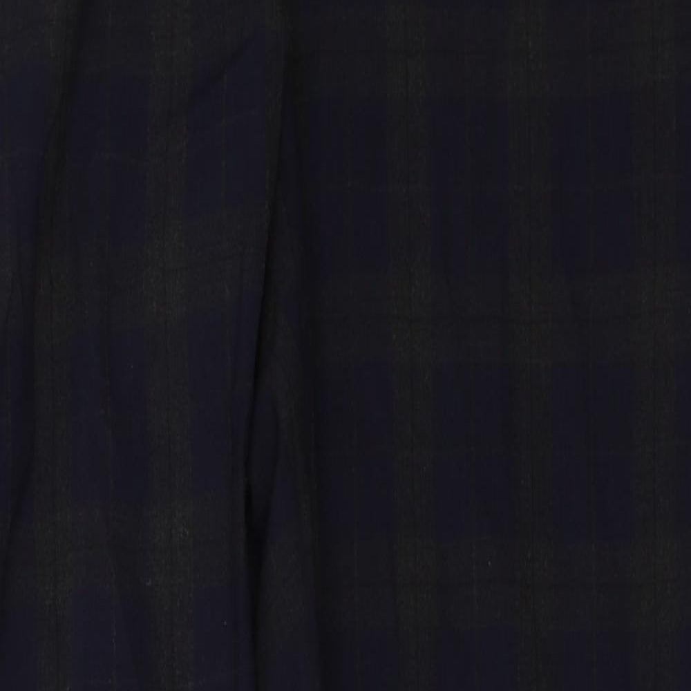 NEXT  Womens Blue Check  Trousers  Size 12 L28 in