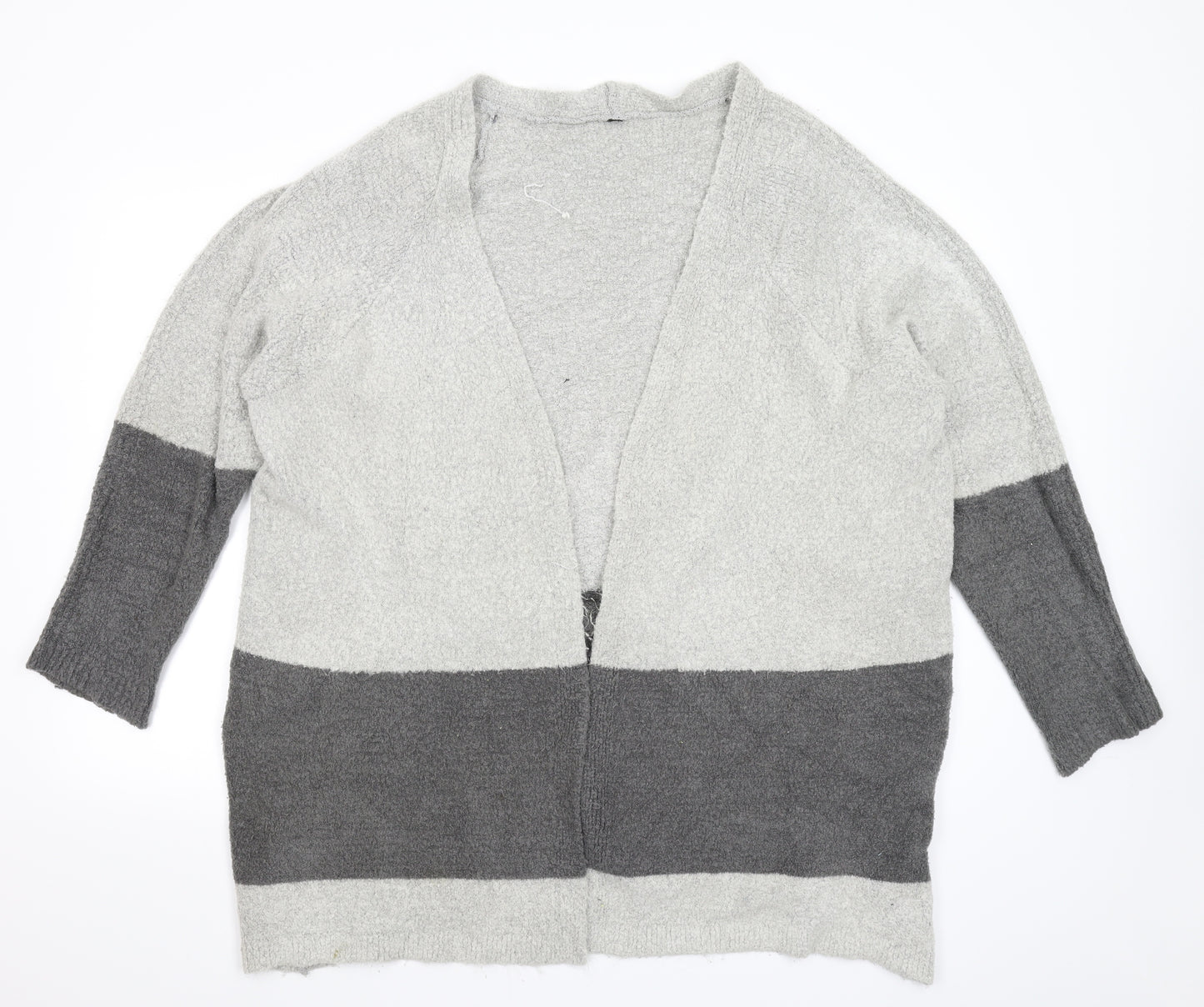 Arcadia Womens Grey  Knit Cardigan Jumper Size 24