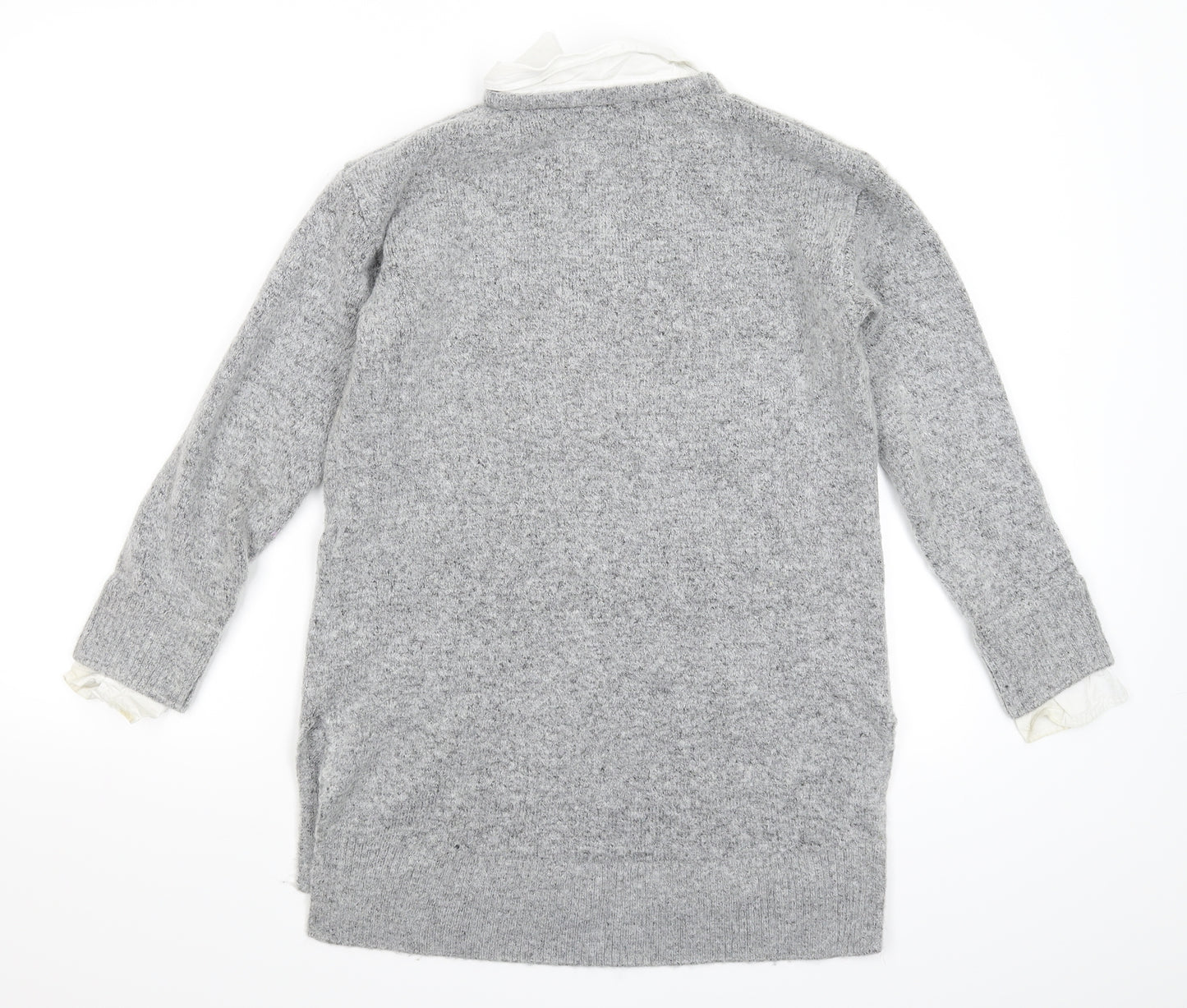 George Womens Grey  Knit Pullover Jumper Size S