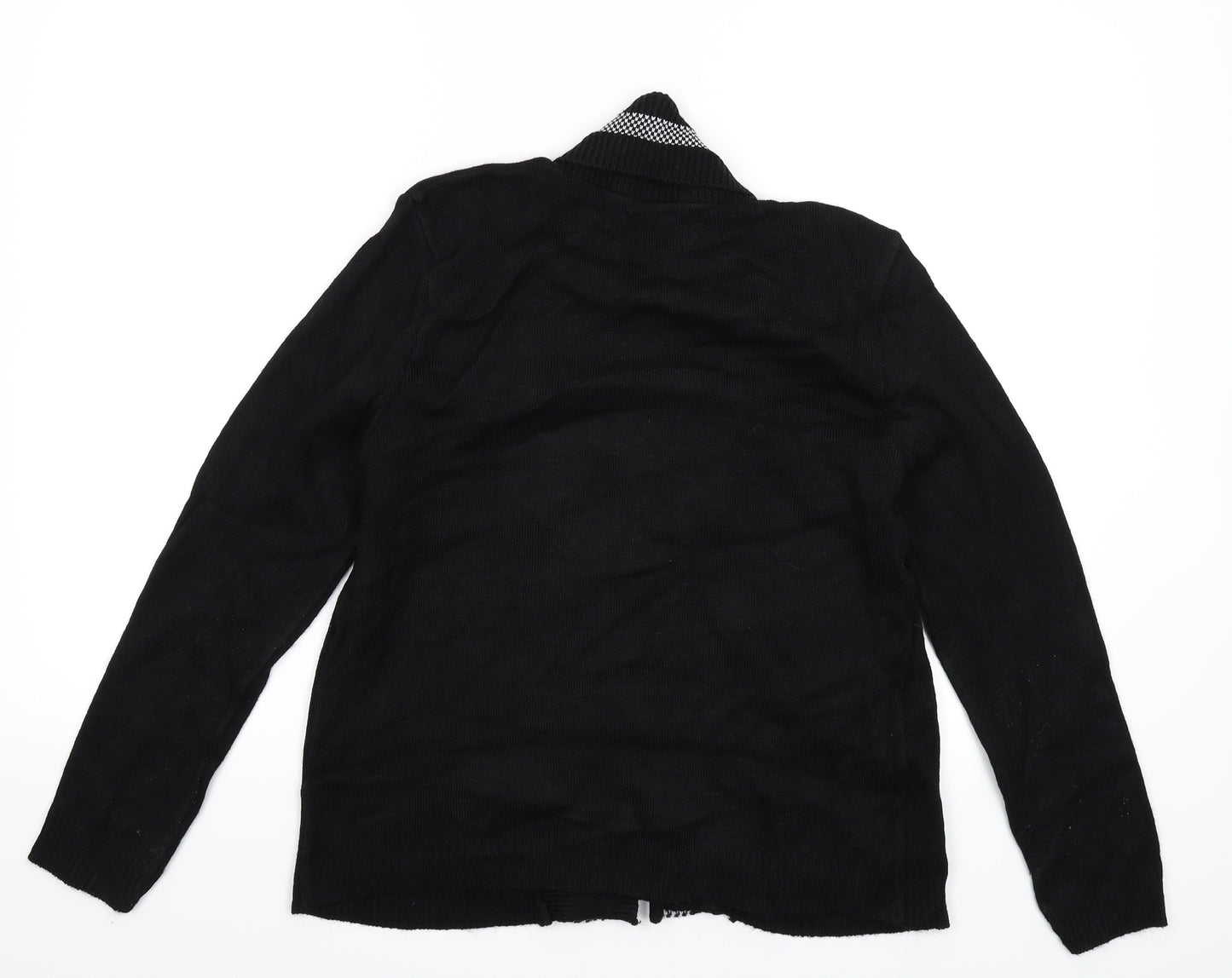 Lizzie Clark Womens Black  Knit Pullover Jumper Size M