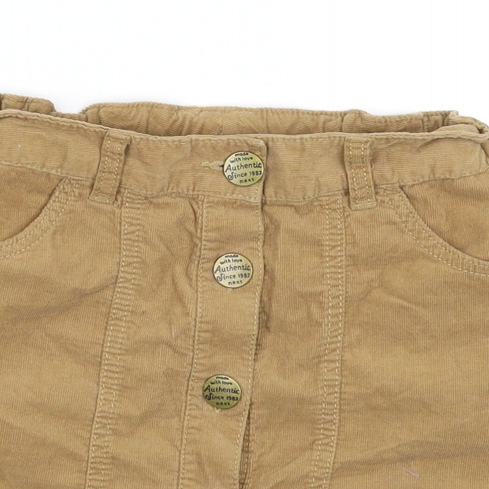 NEXT Girls Beige   Mini Skirt Size 12 Years