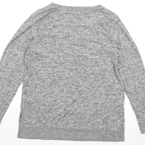 Lucky Star Mens Grey   Pullover Jumper Size L