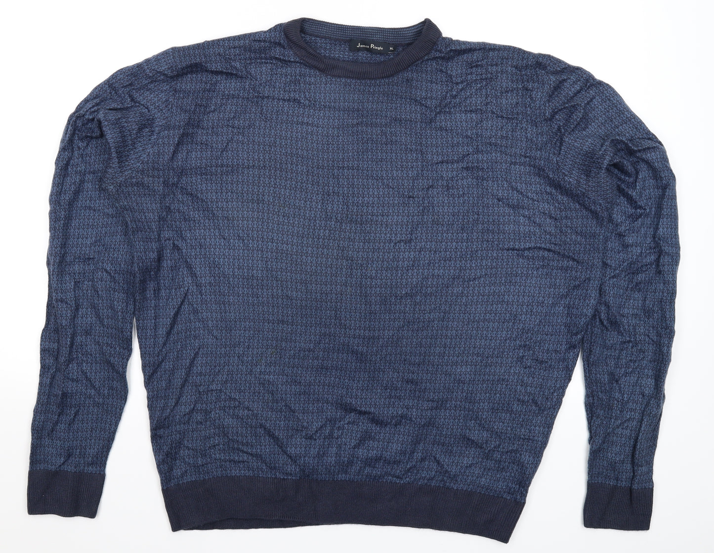 James Pringle Mens Blue  Knit Pullover Jumper Size XL