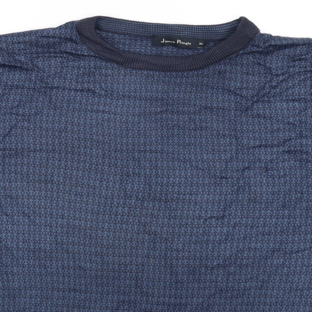 James Pringle Mens Blue  Knit Pullover Jumper Size XL