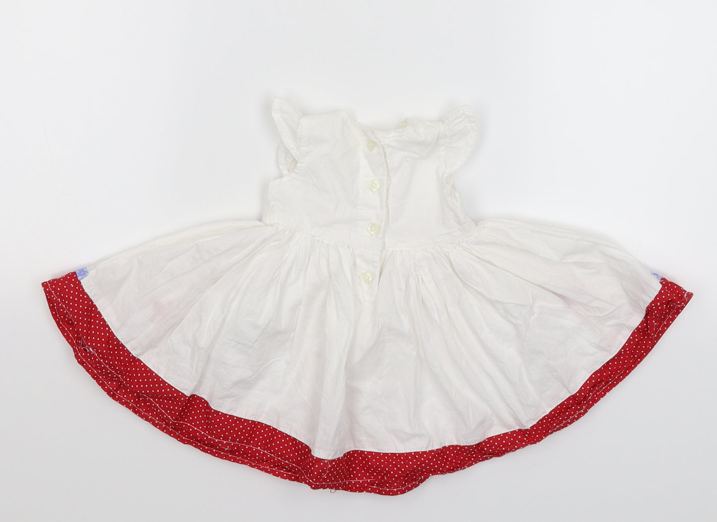 George Girls White   Fit & Flare  Size Newborn