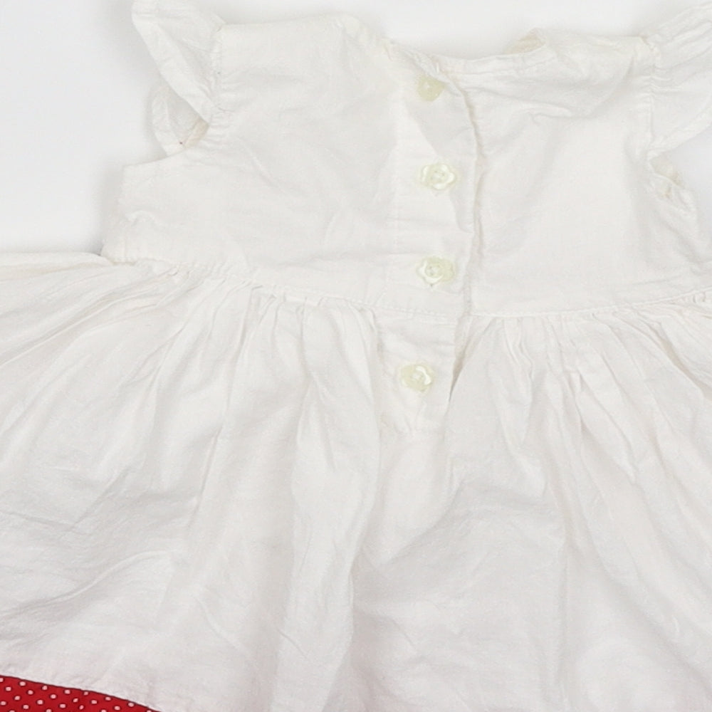 George Girls White   Fit & Flare  Size Newborn