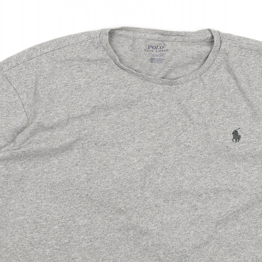 Polo Ralph Lauren Mens Grey    T-Shirt Size L