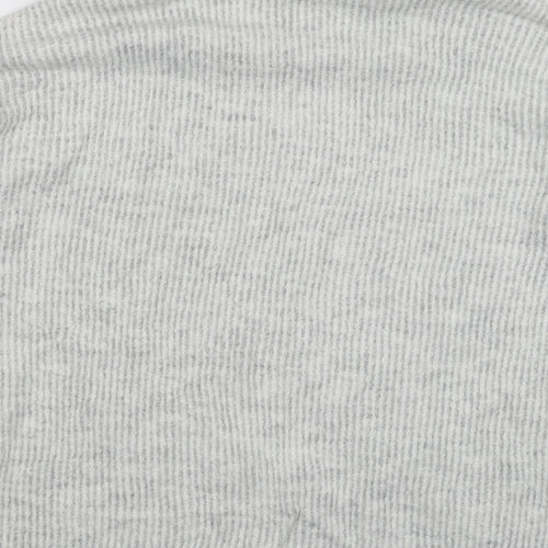 Primark Womens Grey Striped Knit Pullover Jumper Size 12  - Oversized
