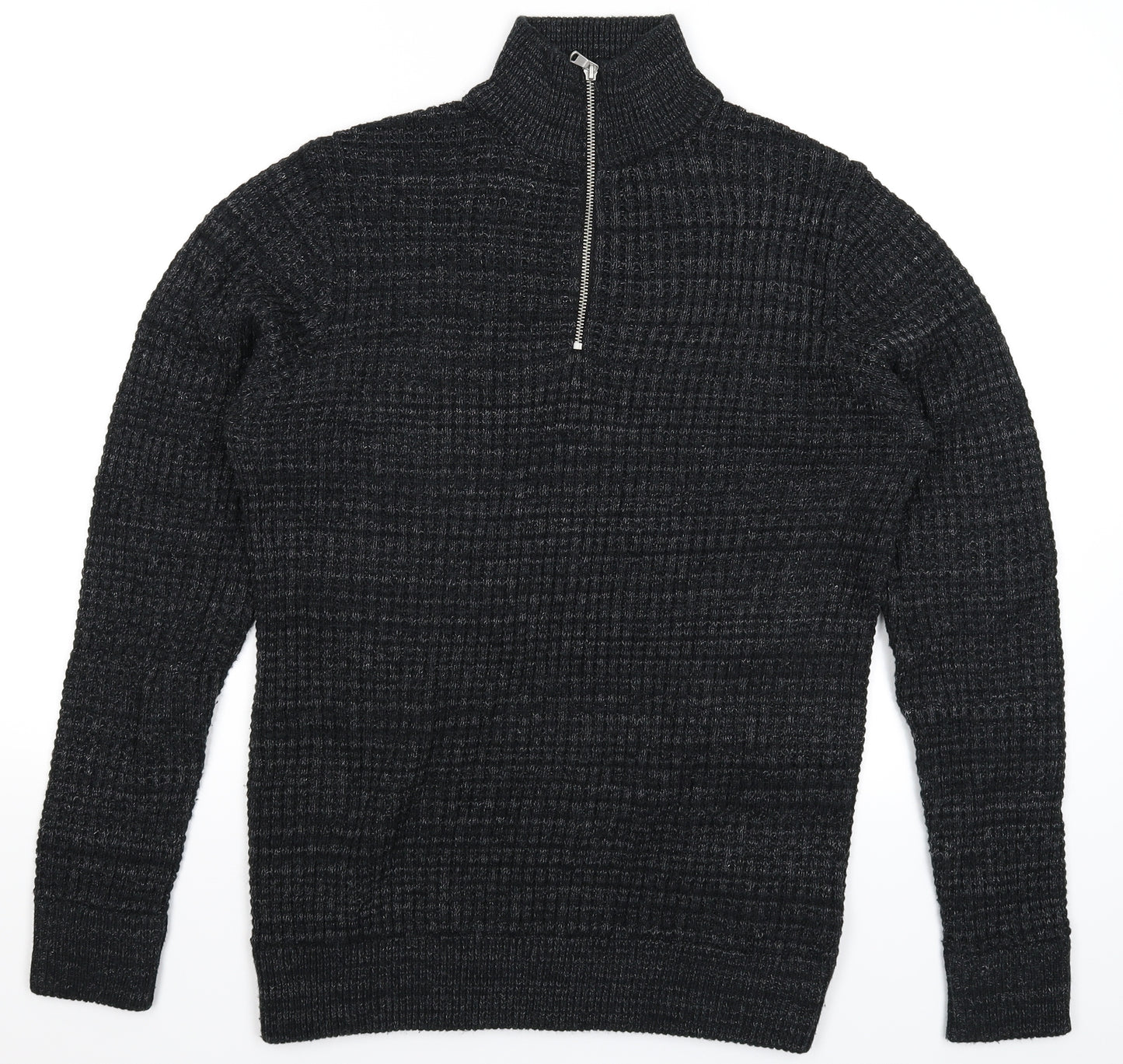 NEXT Mens Black  Knit Pullover Jumper Size M