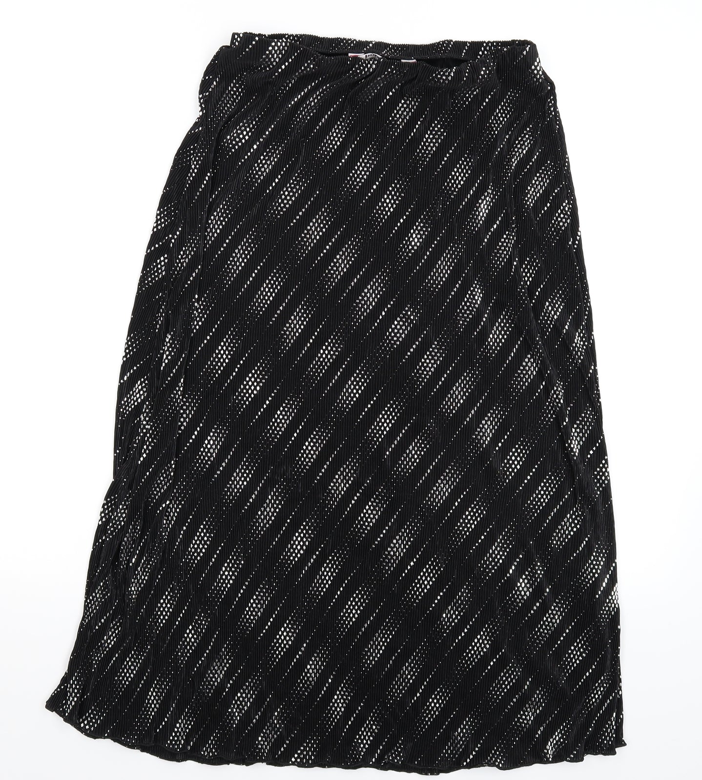 Bonmarché Womens Black Striped  Maxi Skirt Size 12
