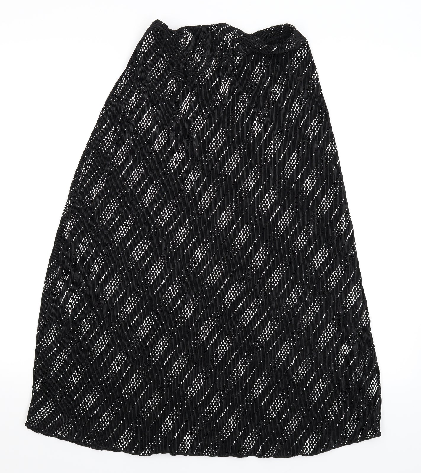 Bonmarché Womens Black Striped  Maxi Skirt Size 12