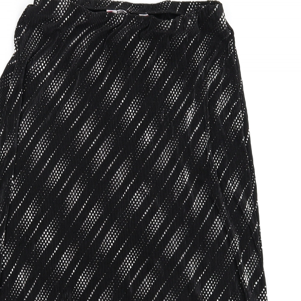 Bonmarché Womens Black Striped  Maxi Skirt Size 12