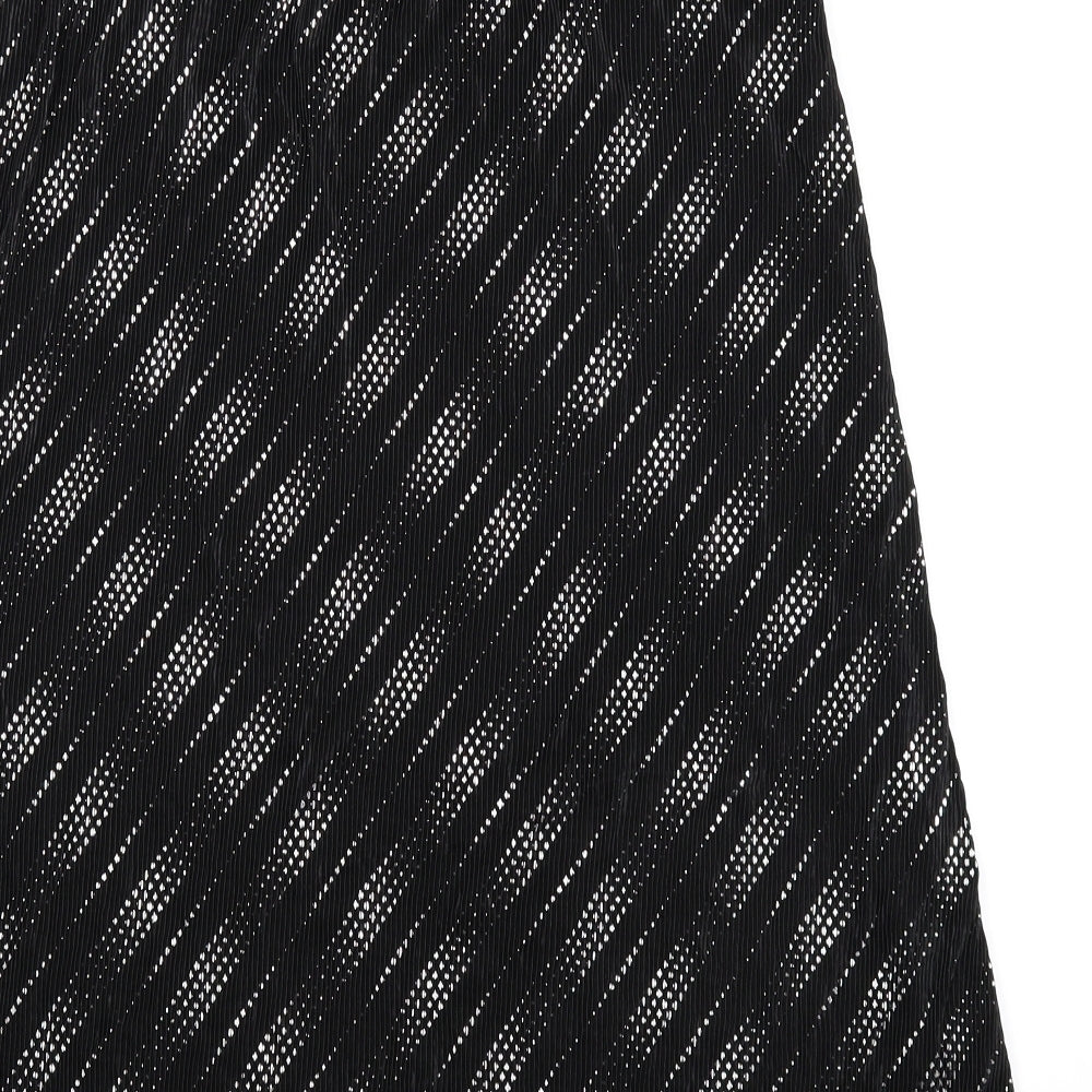 Bonmarché Womens Black Striped  Maxi Skirt Size 12