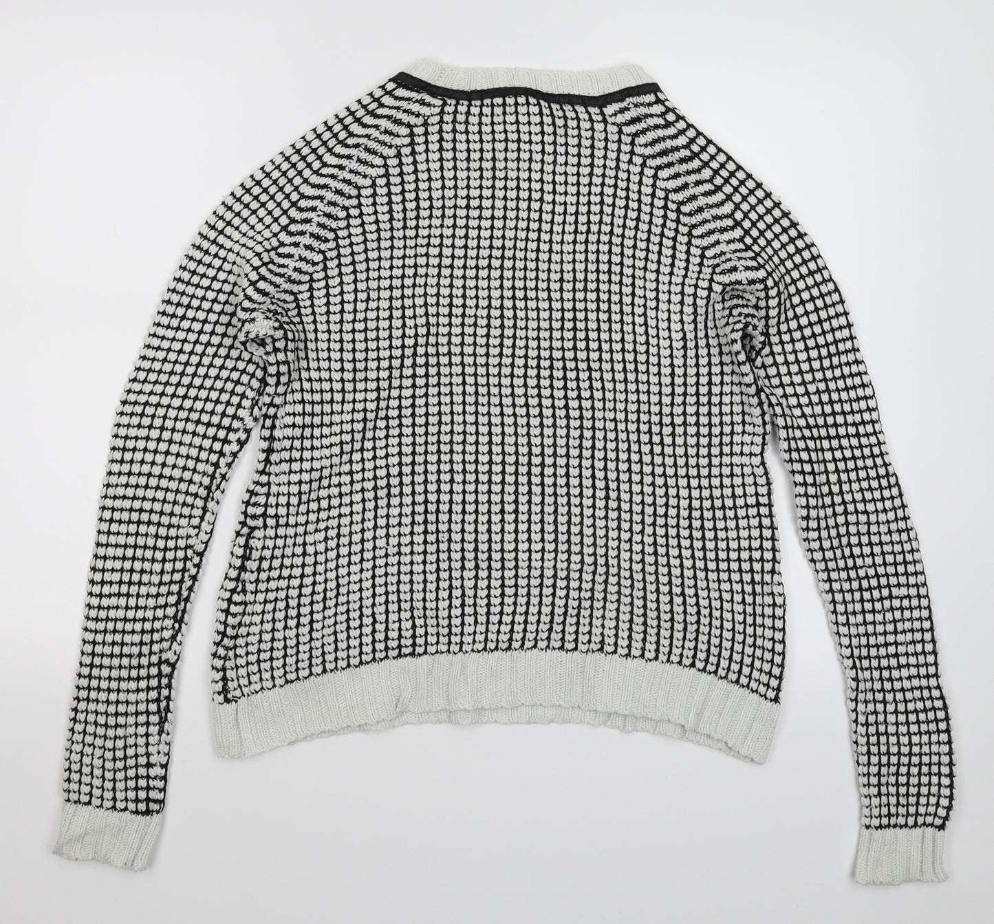 Firetrap Womens Multicoloured Check Knit Pullover Jumper Size M