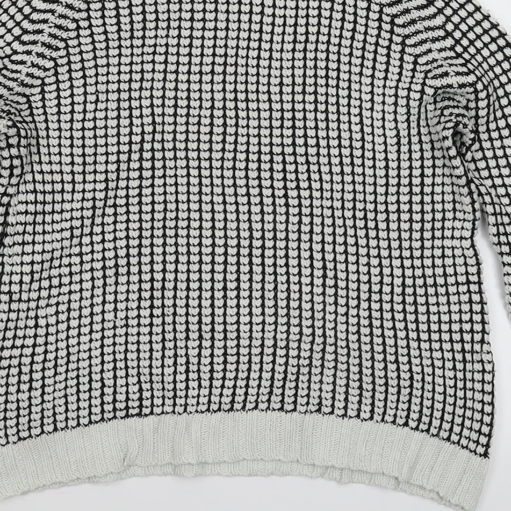 Firetrap Womens Multicoloured Check Knit Pullover Jumper Size M