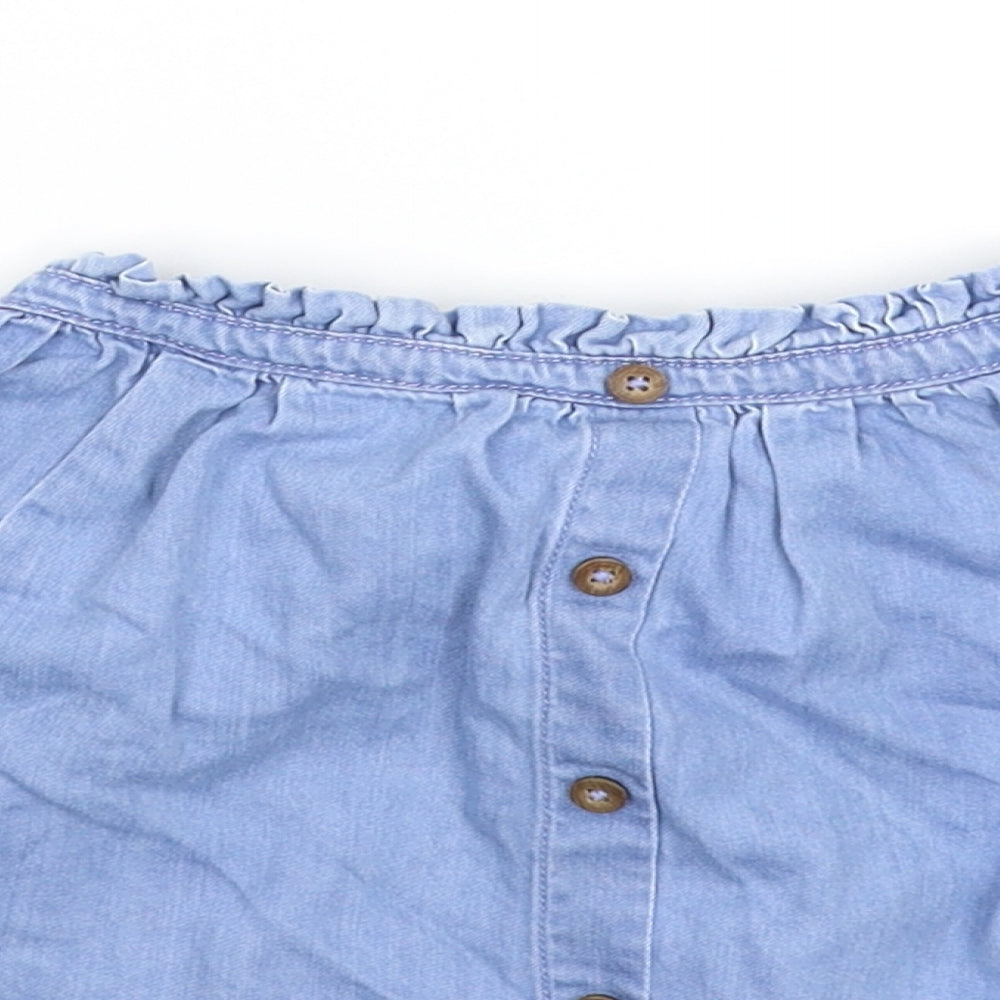 NEXT Girls Blue  Denim A-Line Skirt Size 5 Years
