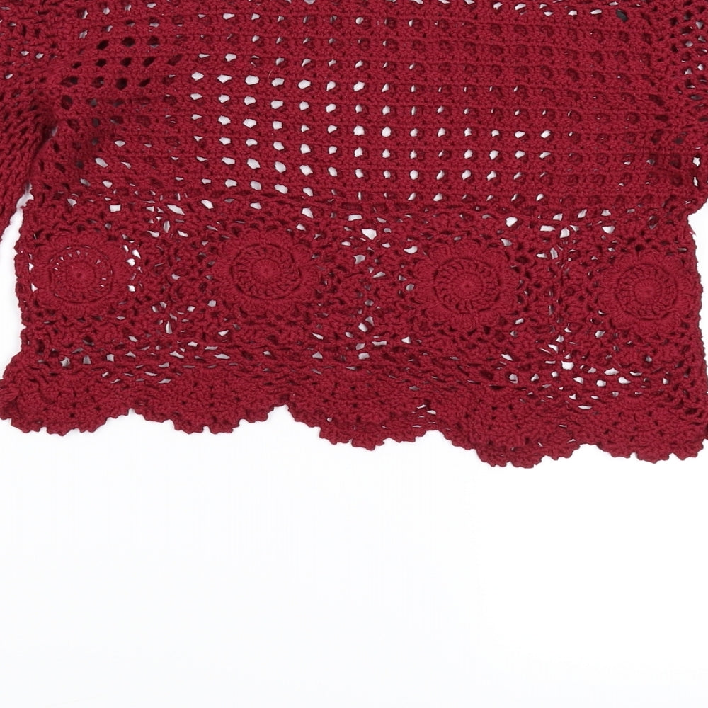 Divided Womens Brown  Knit Pullover Jumper Size XS  - Cropped