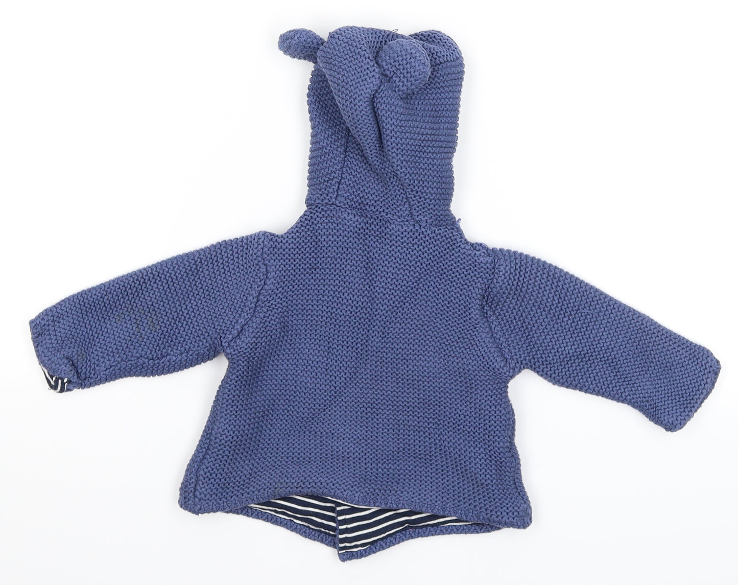 Marks and Spencer Baby Blue  Knit Jacket Coatigan Size 3-6 Months