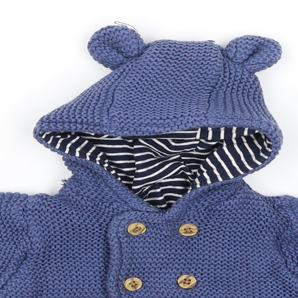 Marks and Spencer Baby Blue  Knit Jacket Coatigan Size 3-6 Months