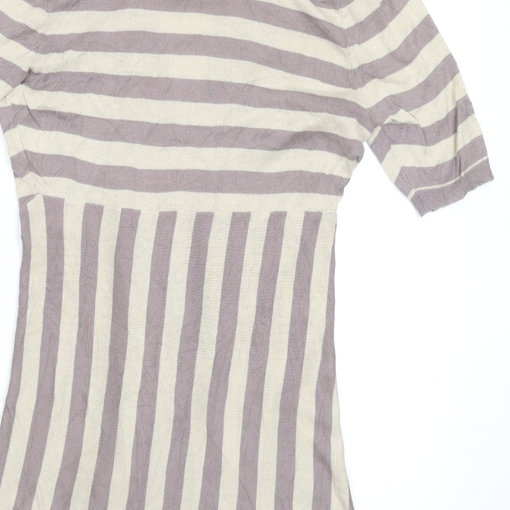 TU Womens Grey  Knit Cardigan Jumper Size 12