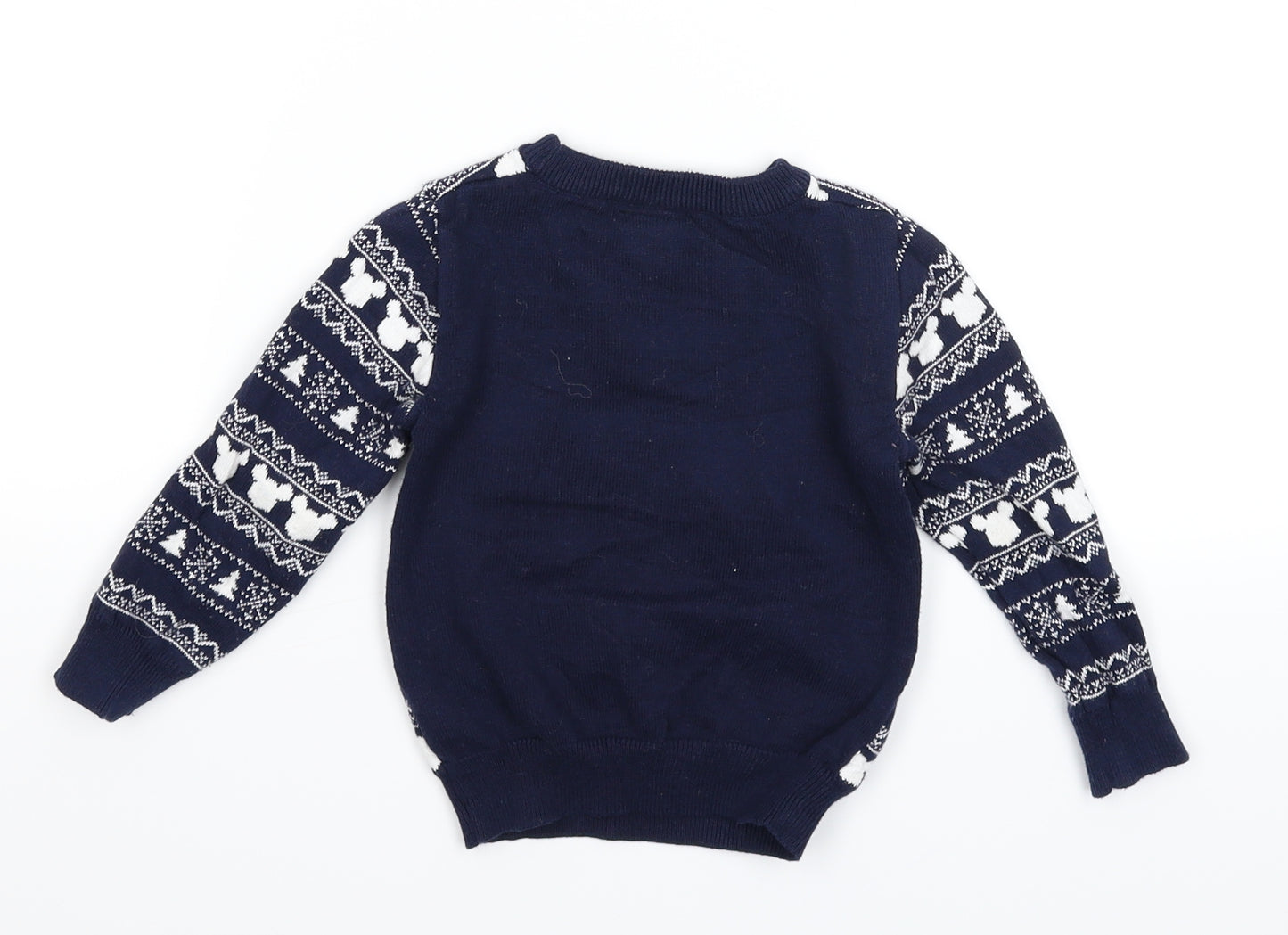 Primark Baby Blue  Knit Pullover Jumper Size 12-18 Months  - Mickey Mouse