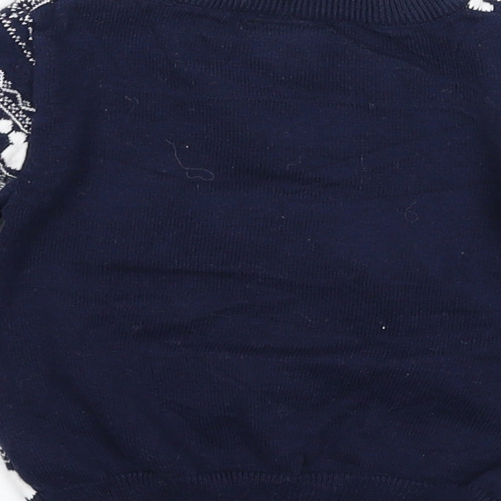 Primark Baby Blue  Knit Pullover Jumper Size 12-18 Months  - Mickey Mouse
