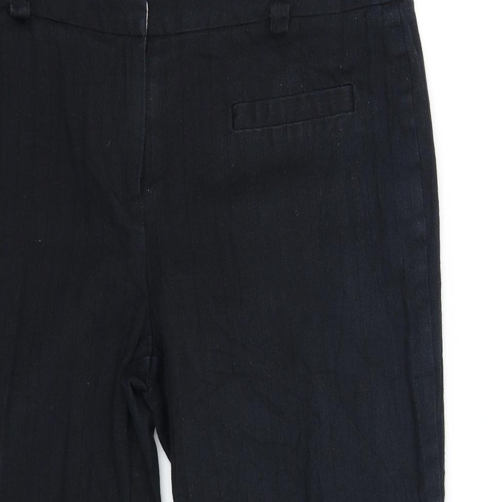 Wallis Womens Blue   Cropped Trousers Size 10 L21 in