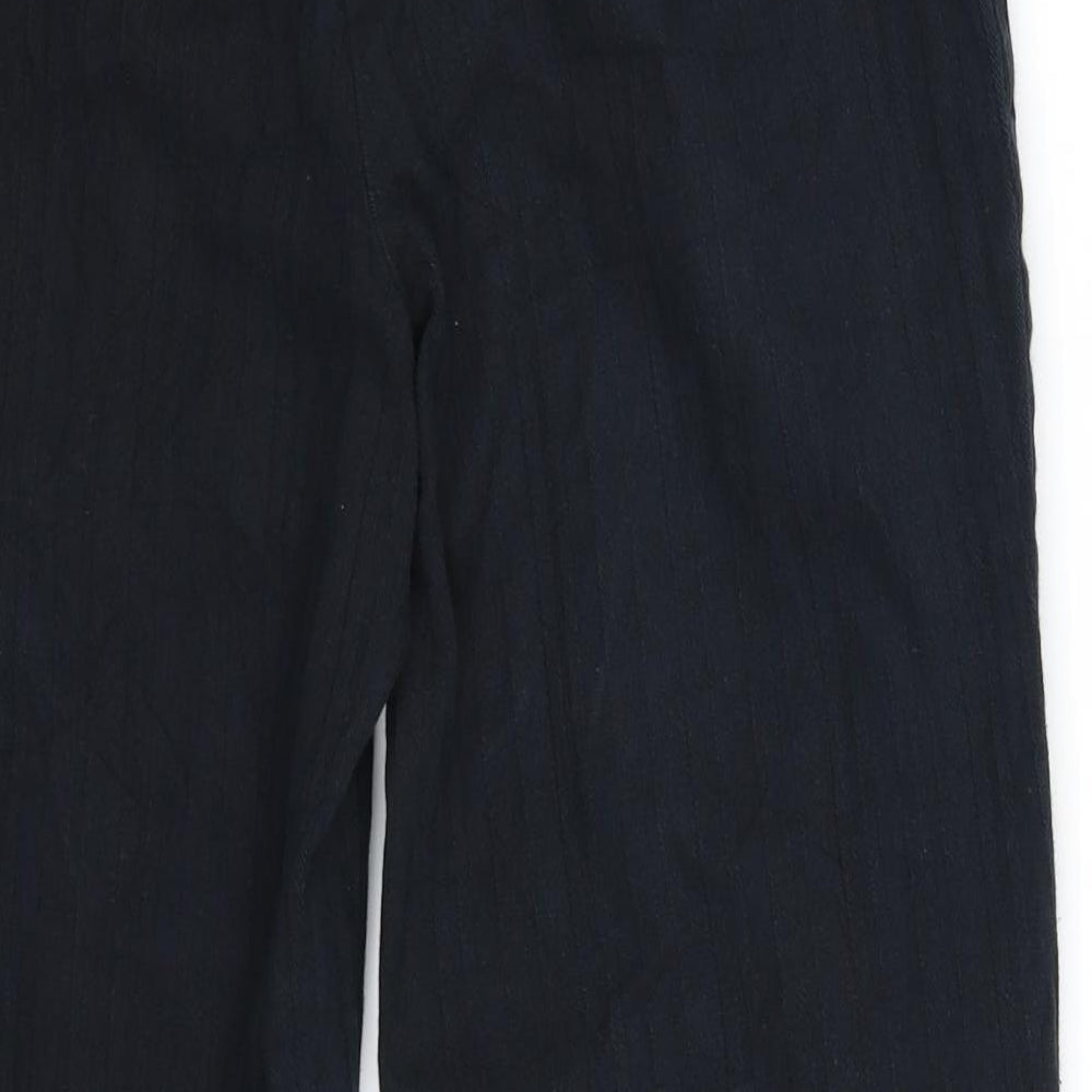 Wallis Womens Blue   Cropped Trousers Size 10 L21 in