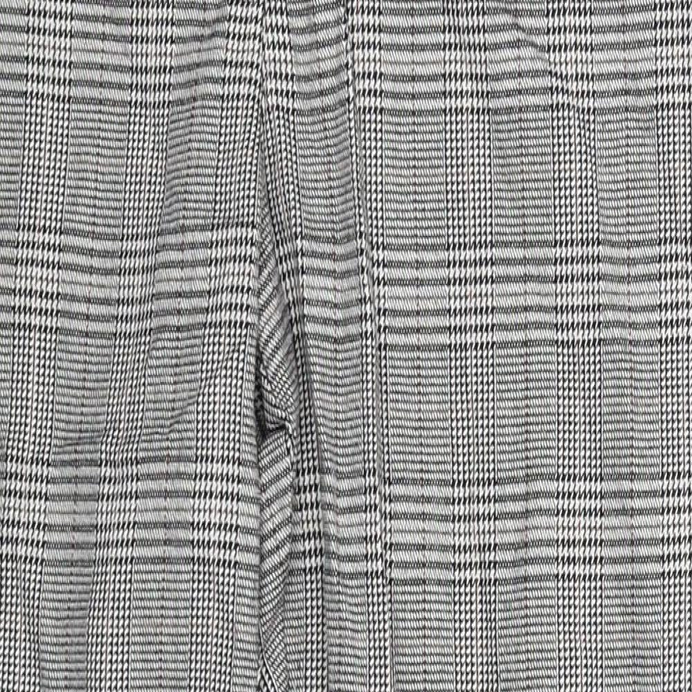 F&F Womens Grey Check  Trousers  Size 10 L27 in