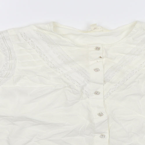 Per Una Womens White   Basic Button-Up Size 16