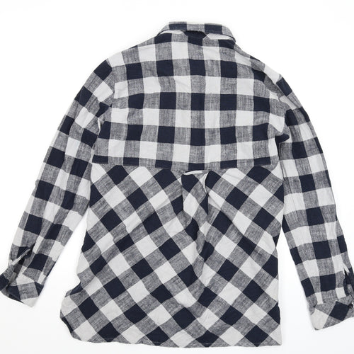 NEXT Womens Multicoloured Check  Basic Button-Up Size 14