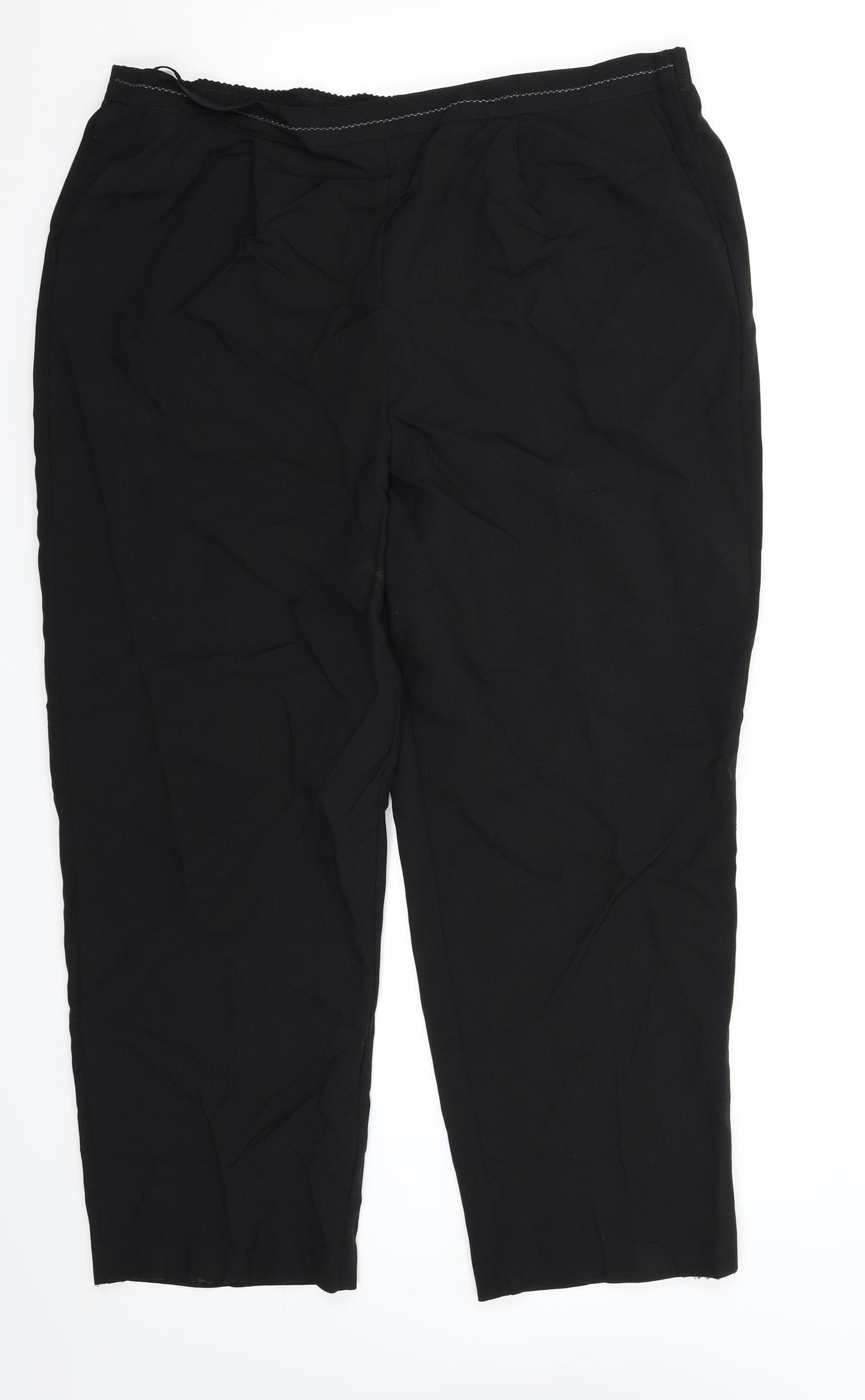 BM Womens Black   Trousers  Size 18 L27 in