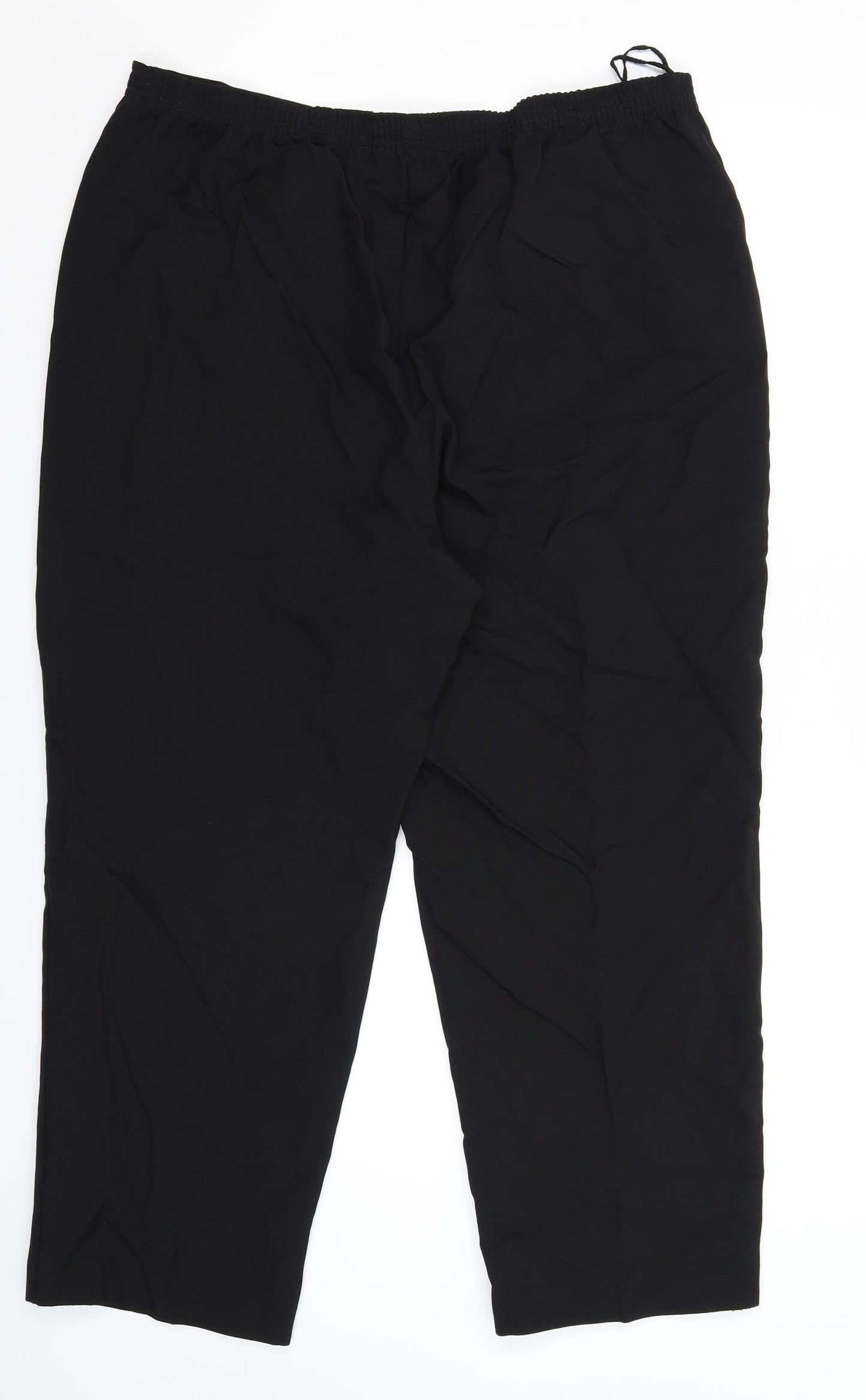 BM Womens Black   Trousers  Size 18 L27 in