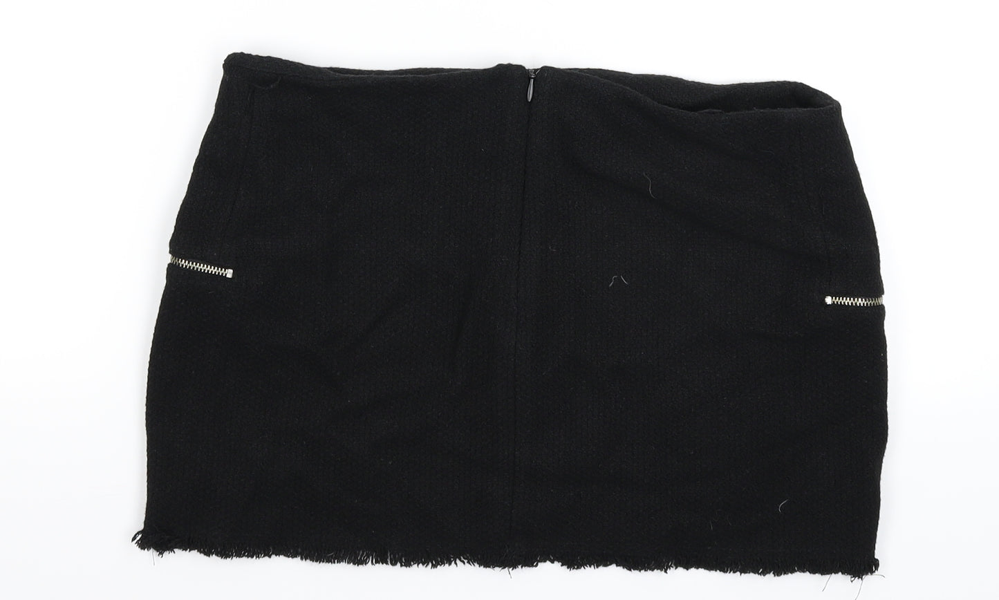 Zara Womens Black   Mini Skirt Size M