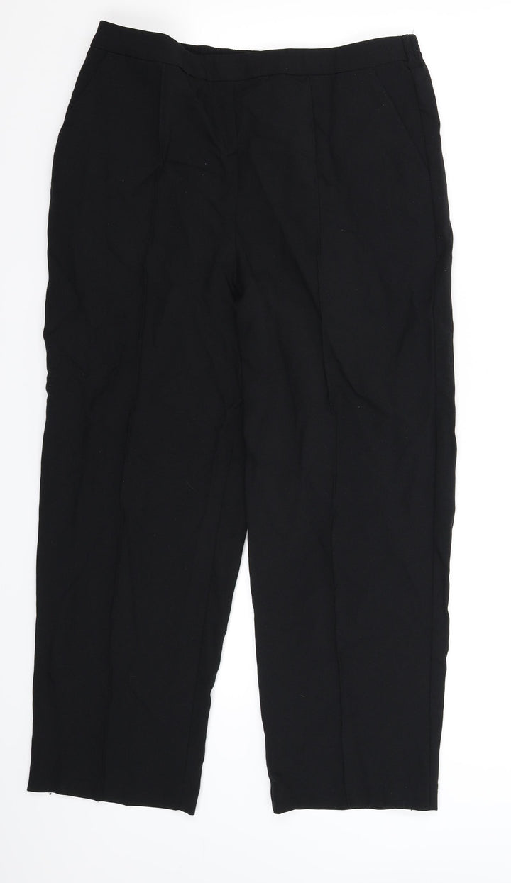 EWM Womens Black Trousers Size 32 in L26 in