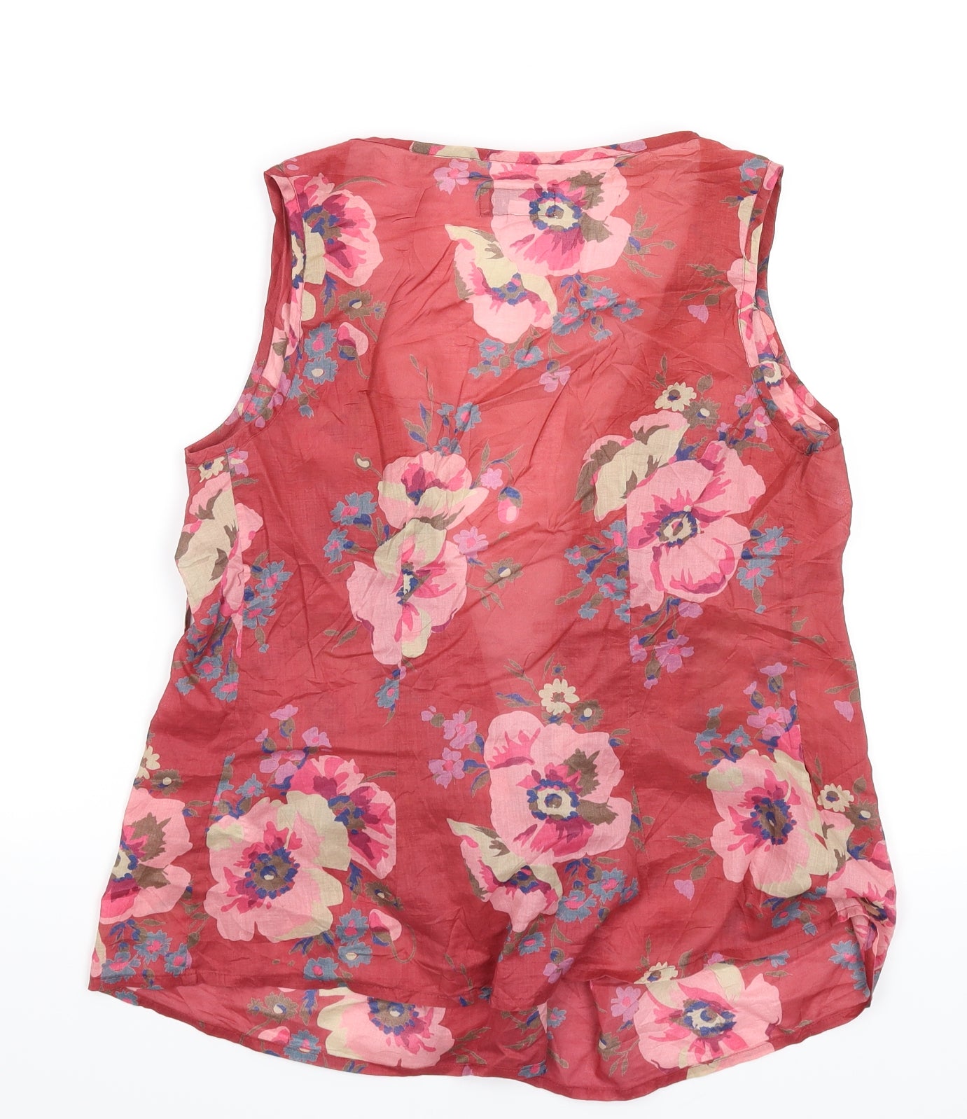 Jigsaw Womens Pink Floral  Basic T-Shirt Size 8