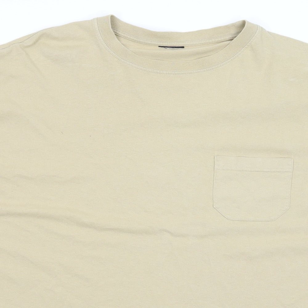 Cotton Traders Mens Beige    T-Shirt Size 3XL