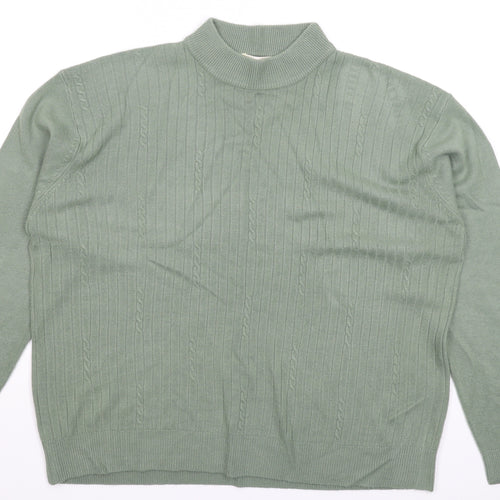 Bonmarché Womens Green  Knit Pullover Jumper Size XL
