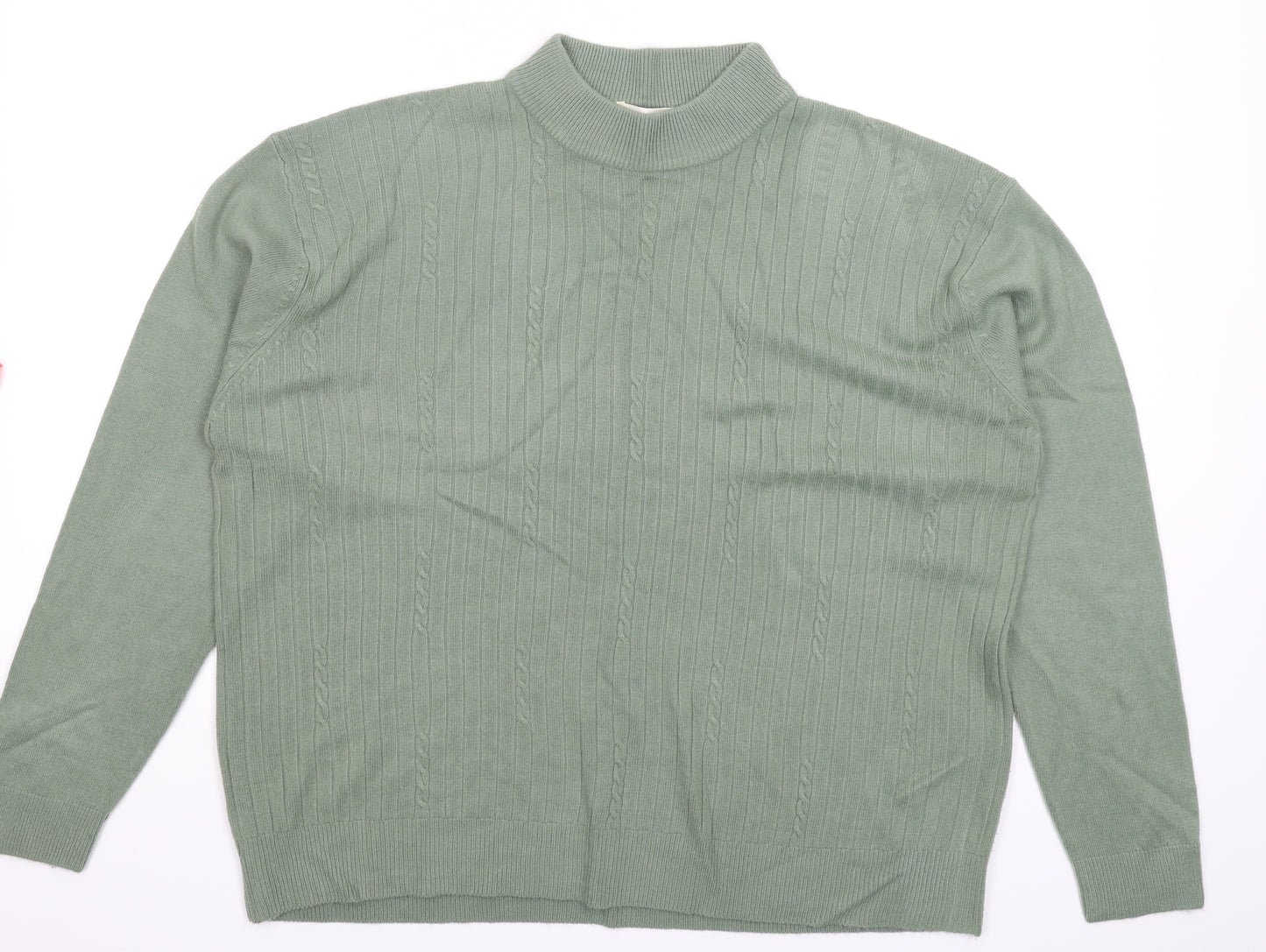 Bonmarché Womens Green  Knit Pullover Jumper Size XL