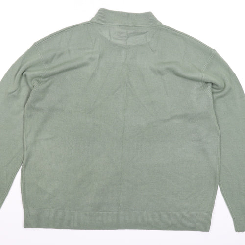Bonmarché Womens Green  Knit Pullover Jumper Size XL