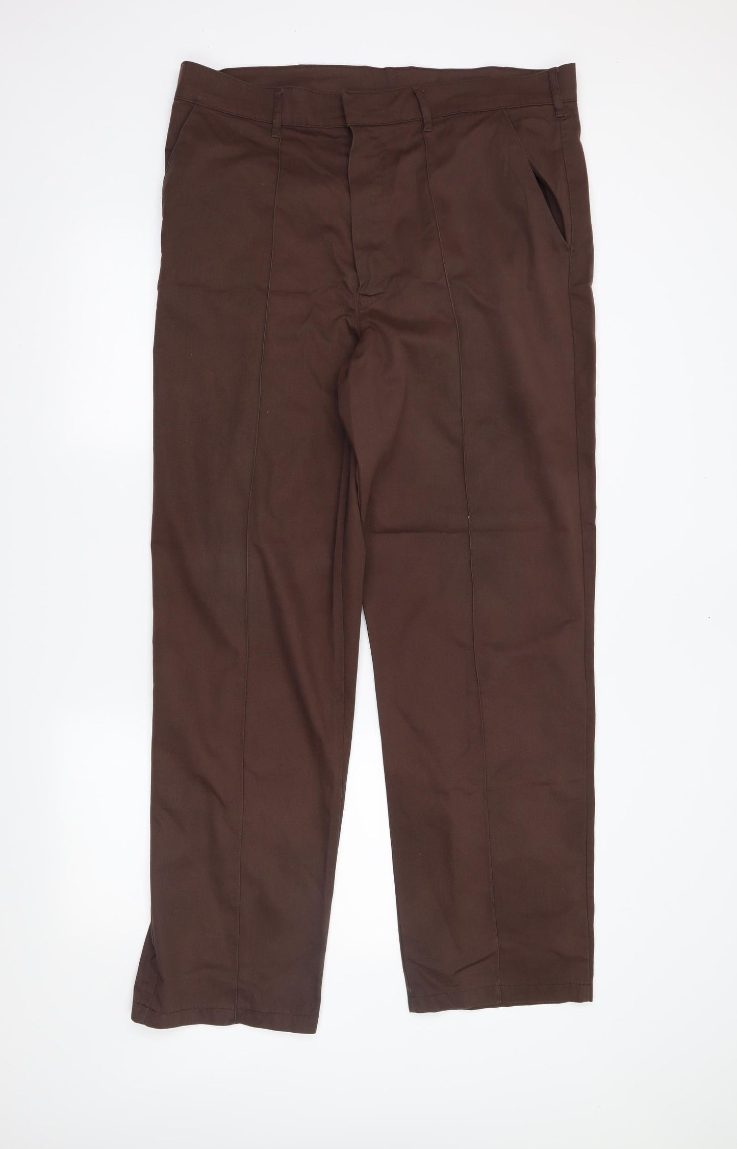 alsio Mens Brown   Trousers  Size 38 in L34 in