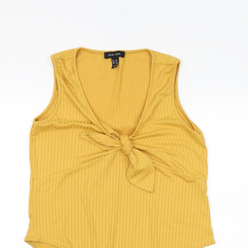 newlook Womens Yellow   Bodysuit One-Piece Size 16