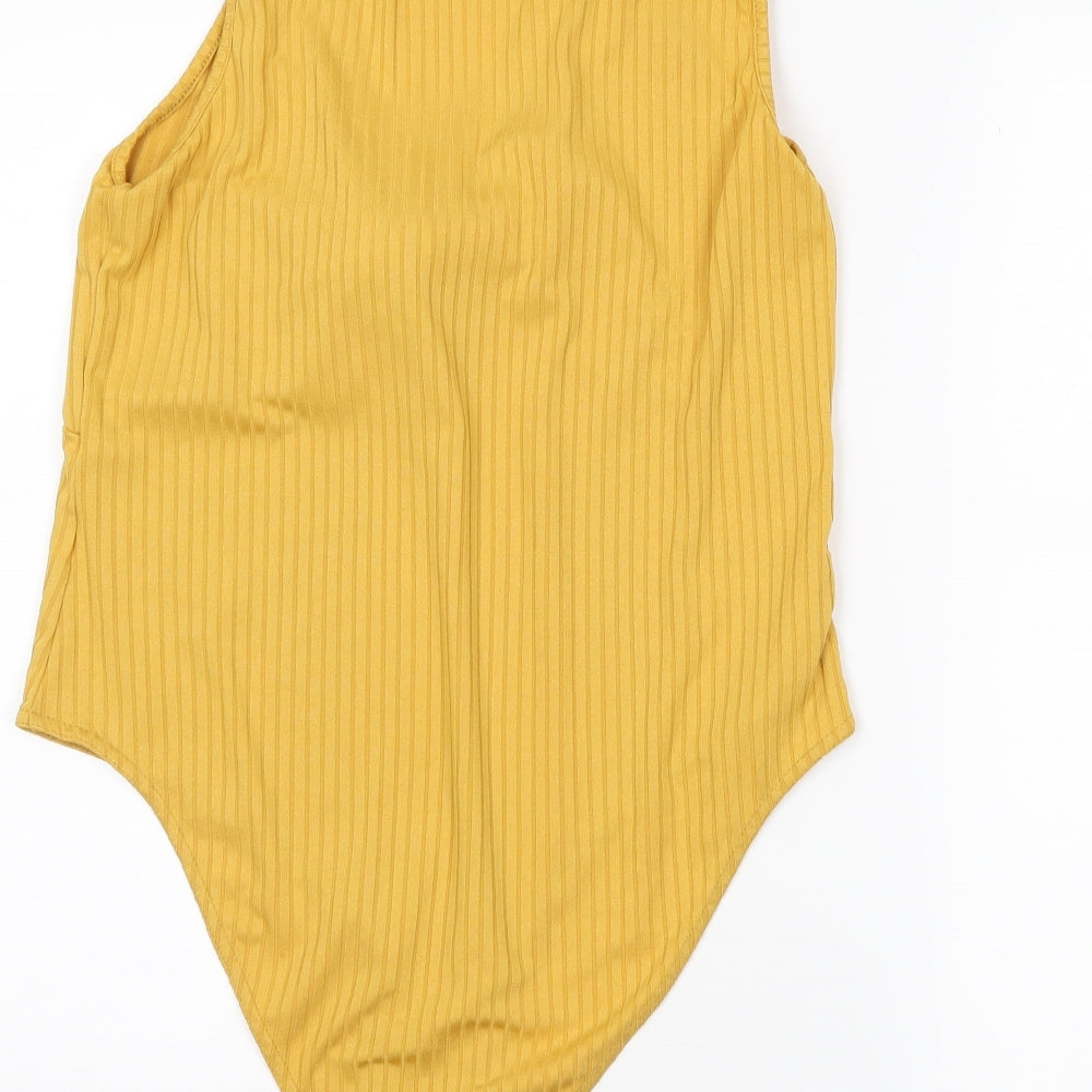 newlook Womens Yellow   Bodysuit One-Piece Size 16
