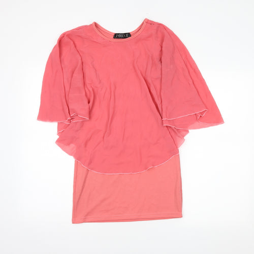 POINT Womens Pink   Basic Blouse Size S