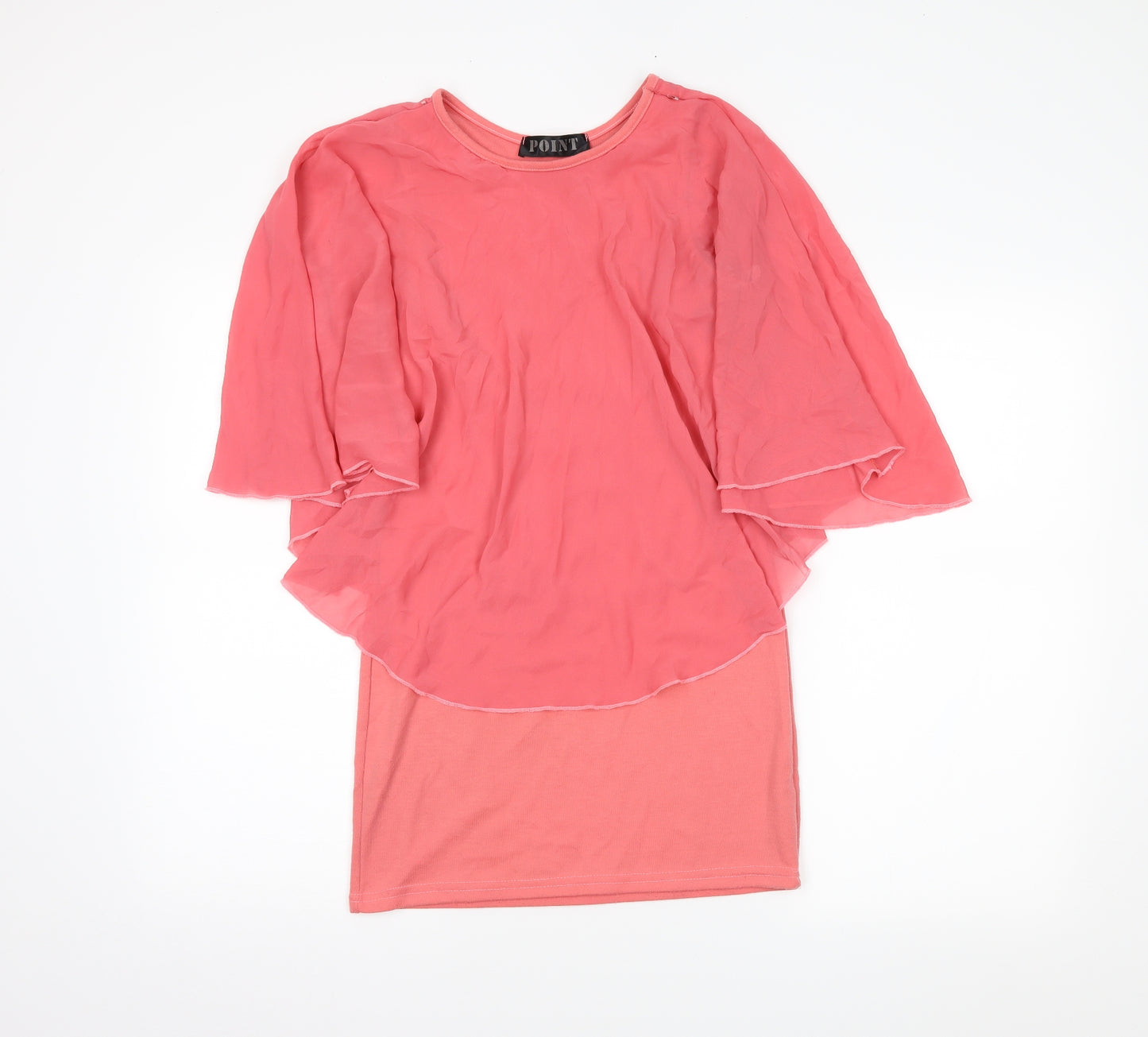 POINT Womens Pink   Basic Blouse Size S