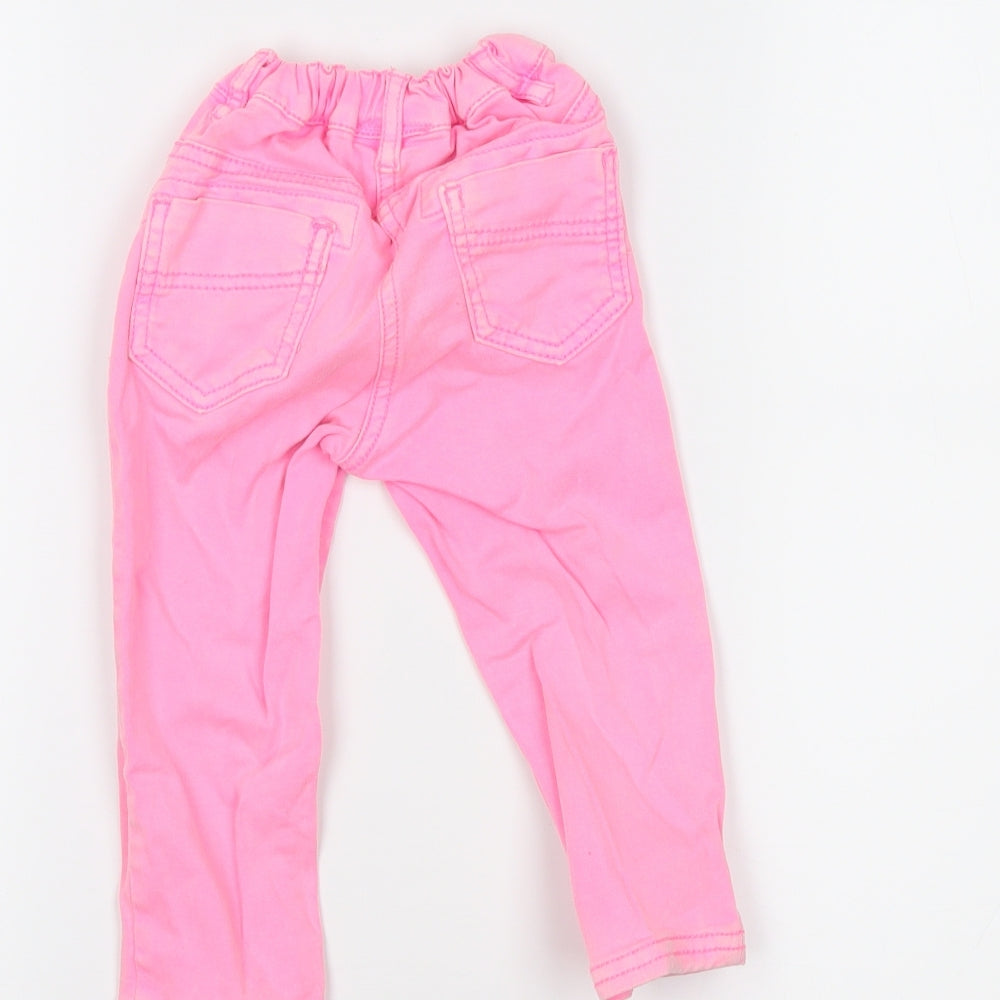 NEXT Boys Pink  Denim Capri Jeans Size 12-18 Months