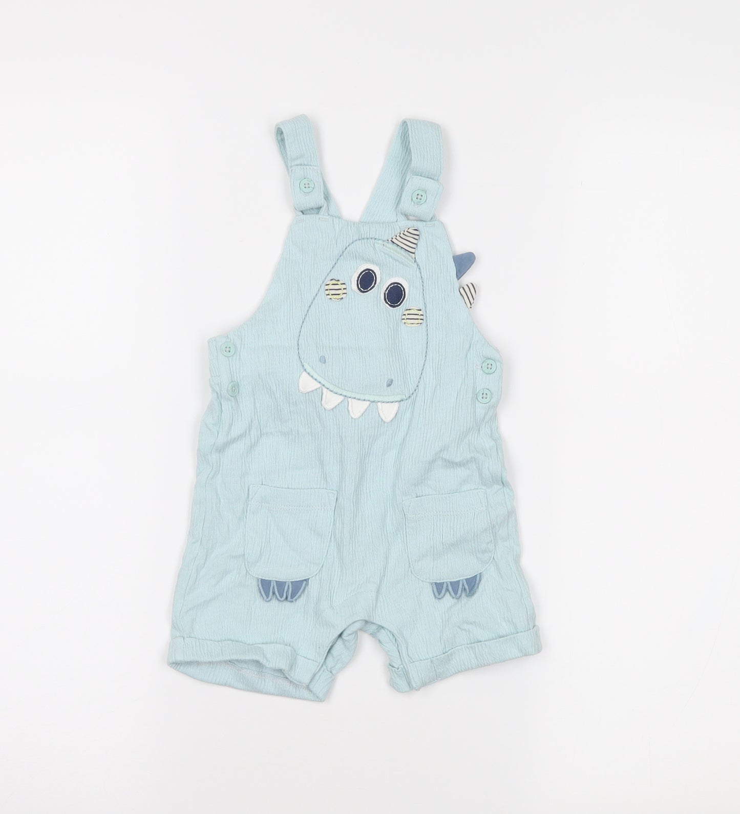 George Boys Blue   Dungaree One-Piece Size 6-9 Months